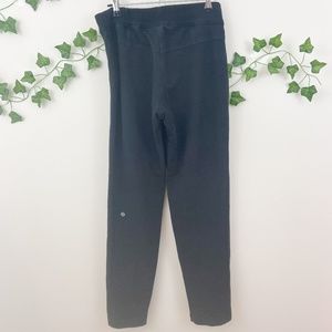 Lululemon black side zipper waist jogger pants 4